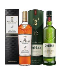Pack Oferta Macallan Sherry Cask 12 años+ Glenfiddich 12 años